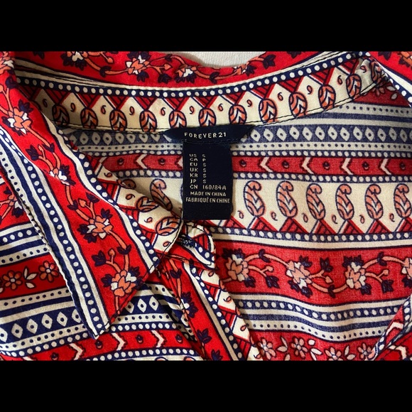 Forever 21 Bandana Button Up Shirt - Picture 5 of 5